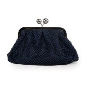 Max Mara Weekend Blå Rhinestone Clutch med Kedja Rem Blue, Dam