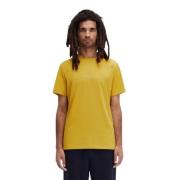 Fred Perry Broderad Logga Senap T-shirt Yellow, Herr