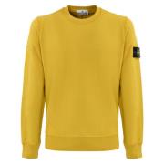 Stone Island Senapsgul Crewneck Sweater Yellow, Herr