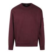 C.p. Company Bomull Crewneck Sweatshirt Fw24 Red, Herr