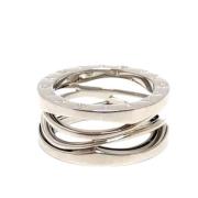 Bvlgari Vintage Pre-owned Vitt guld ringar Gray, Dam