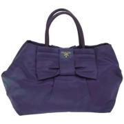 Prada Vintage Pre-owned Tyg prada-vskor Purple, Dam