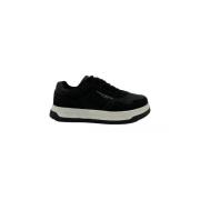 Paolo Pecora Herr Sneakers med Mocka Insatser Black, Herr