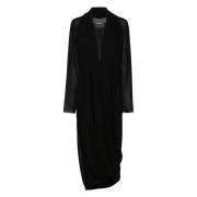 MM6 Maison Margiela Elegant Maxi Klänning Black, Dam