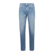 Casablanca Stiliga Denim Jeans med Tryck och Broderi Blue, Herr