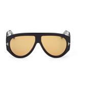 Tom Ford Herr Solglasögon Vår/Sommar Kollektion Acetat Black, Herr