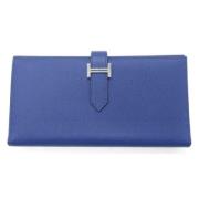 Hermès Vintage Pre-owned Laeder plnbcker Blue, Dam