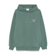 Drole de Monsieur Grön Broderad Slogan Tröja Hoodie Green, Herr