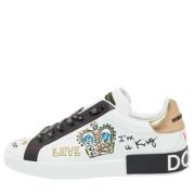 Dolce & Gabbana Pre-owned Pre-owned Laeder sneakers White, Herr