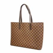 Louis Vuitton Vintage Pre-owned Tyg louis-vuitton-vskor Brown, Dam