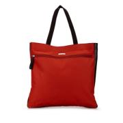 Salvatore Ferragamo Pre-owned Pre-owned Nylon handvskor Red, Dam