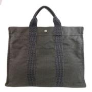 Hermès Vintage Pre-owned Canvas handvskor Gray, Dam