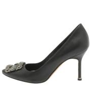 Manolo Blahnik Pre-owned Pre-owned Laeder klackskor Black, Dam