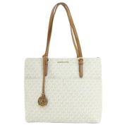 Michael Kors Pre-owned Pre-owned Canvas totevskor White, Dam