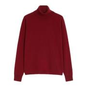 Max Mara Studio Kashmirblandad Turtlenecktröja Bordeaux Red, Dam