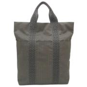 Hermès Vintage Pre-owned Canvas totevskor Gray, Dam