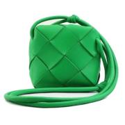 Bottega Veneta Vintage Pre-owned Laeder axelremsvskor Green, Dam