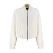 Fabiana Filippi Kort Milano Stitch Jacka med Juvelldetaljer White, Dam