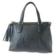 Gucci Vintage Pre-owned Laeder gucci-vskor Black, Dam