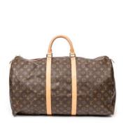 Louis Vuitton Vintage Pre-owned Belagd canvas handvskor Brown, Dam