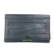 Fendi Vintage Pre-owned Laeder kuvertvskor Black, Dam