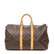 Louis Vuitton Vintage Pre-owned Belagd canvas handvskor Brown, Dam