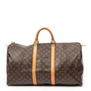 Louis Vuitton Vintage Pre-owned Belagd canvas handvskor Brown, Dam