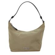 Prada Vintage Pre-owned Tyg prada-vskor Beige, Dam