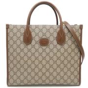 Gucci Vintage Pre-owned Tyg gucci-vskor Beige, Dam