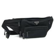 Prada Vintage Pre-owned Nylon prada-vskor Black, Dam