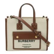 Burberry Vintage Pre-owned Canvas totevskor Beige, Dam