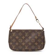 Louis Vuitton Vintage Pre-owned Canvas handvskor Brown, Dam