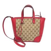 Gucci Vintage Pre-owned Canvas gucci-vskor Beige, Dam