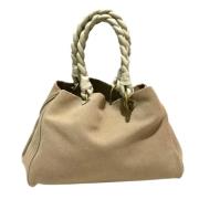 Bottega Veneta Vintage Pre-owned Tyg totevskor Beige, Dam