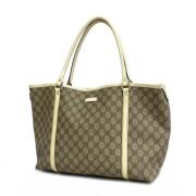 Gucci Vintage Pre-owned Tyg totevskor Beige, Dam