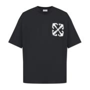 Off White T-shirt med logotyp Black, Herr