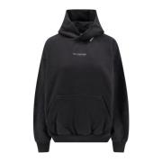 Balenciaga Förstörd Arketyp Päls Sweatshirt Black, Dam