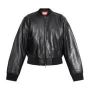 Diesel Läderjacka L-Ilan A14564 Black, Dam