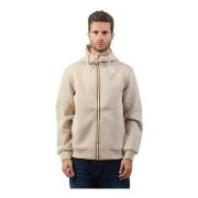 K-Way Beige Tröja med Sportiga Detaljer Beige, Herr