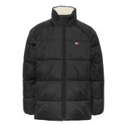 Tommy Hilfiger Svart huva puffjacka Black, Herr