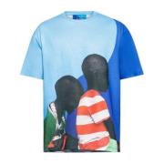 Balmain Kortärmad T-shirt Blue, Herr