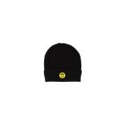 Barrow Svart Stickad Logo Beanie Mössa Black, Unisex