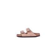 Birkenstock Justebara Logo Sandaler Gummisula Beige, Dam