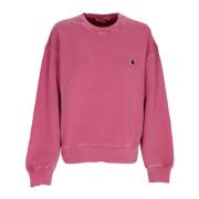 Carhartt Wip Lätt Crewneck Sweatshirt Magenta Garment Dyed Pink, Dam