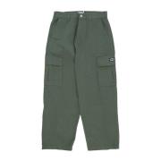 Obey Baggy Twill Cargo Byxor Laurbärskrans Green, Herr