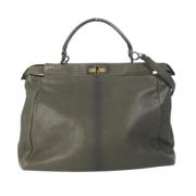 Fendi Vintage Pre-owned Laeder fendi-vskor Gray, Dam