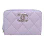 Chanel Vintage Pre-owned Laeder plnbcker Purple, Dam