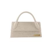 Jacquemus Tyg handvskor Beige, Dam