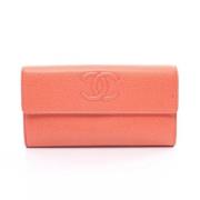 Chanel Vintage Pre-owned Laeder plnbcker Orange, Dam