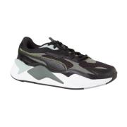 Puma RSx3 Svarta Snörskor Med Platt Sula Black, Herr